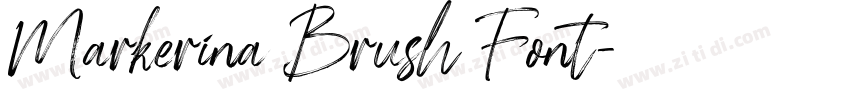 Markerina Brush Font字体转换 Markerina Brush Font字体转换